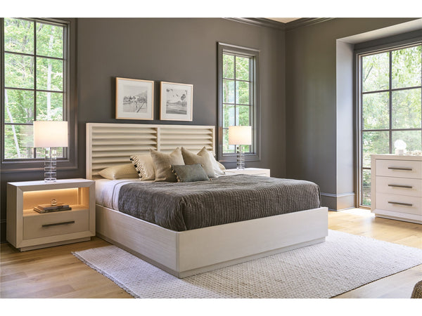 Universal Furniture Coastal Living Home Oasis Shoreline Queen Louvered Panel Headboard