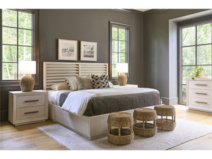 Universal Furniture Coastal Living Home Oasis Shoreline Queen Louvered Panel Headboard