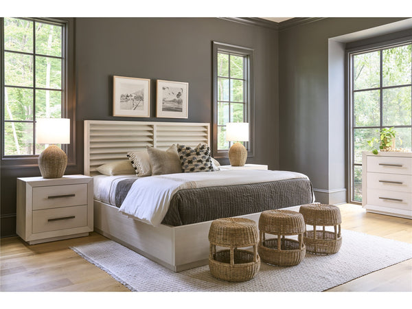 Universal Furniture Coastal Living Home Oasis Shoreline Queen Louvered Panel Headboard