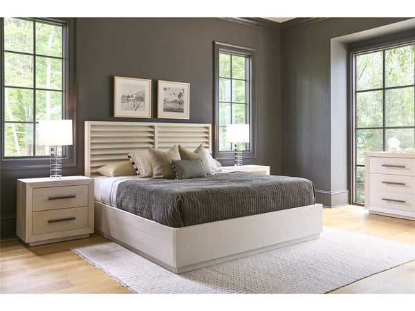 Universal Furniture Coastal Living Home Oasis Shoreline Queen Louvered Panel Headboard