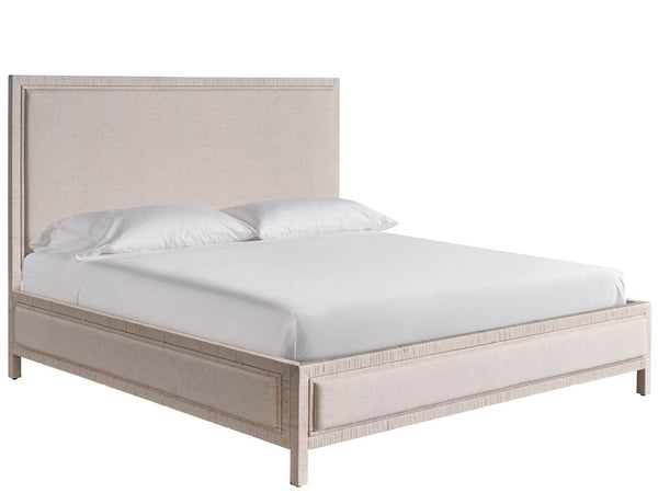Universal Furniture Coastal Living Home Tidal White Rattan Upholstered King Headboard