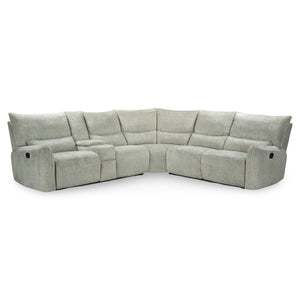 New Classic Remsen 3-Piece Manual Reclining Sectional in Latte