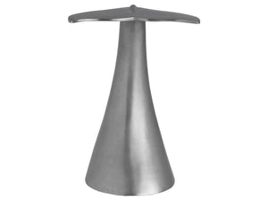 Universal Furniture Coastal Living Oasis Whale Tale Accent Table in Antique Nickel