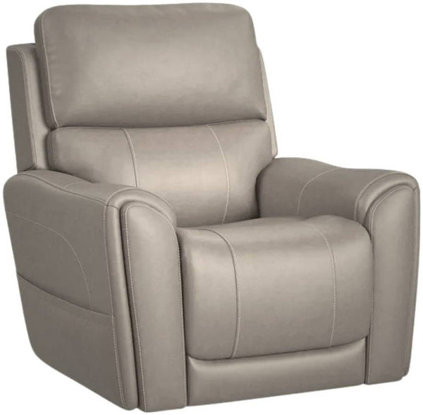 Carter Dove Fabric Power Lift Recliner with Power Headrest, Lumbar, Heat & Massage