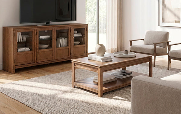Aspen Home Sandro Cocktail Table in Brushed Bourbon