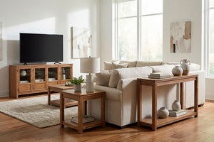 Aspen Home Sandro End Table in Brushed Bourbon