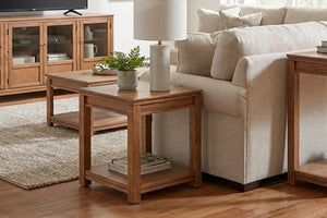 Aspen Home Sandro End Table in Brushed Bourbon