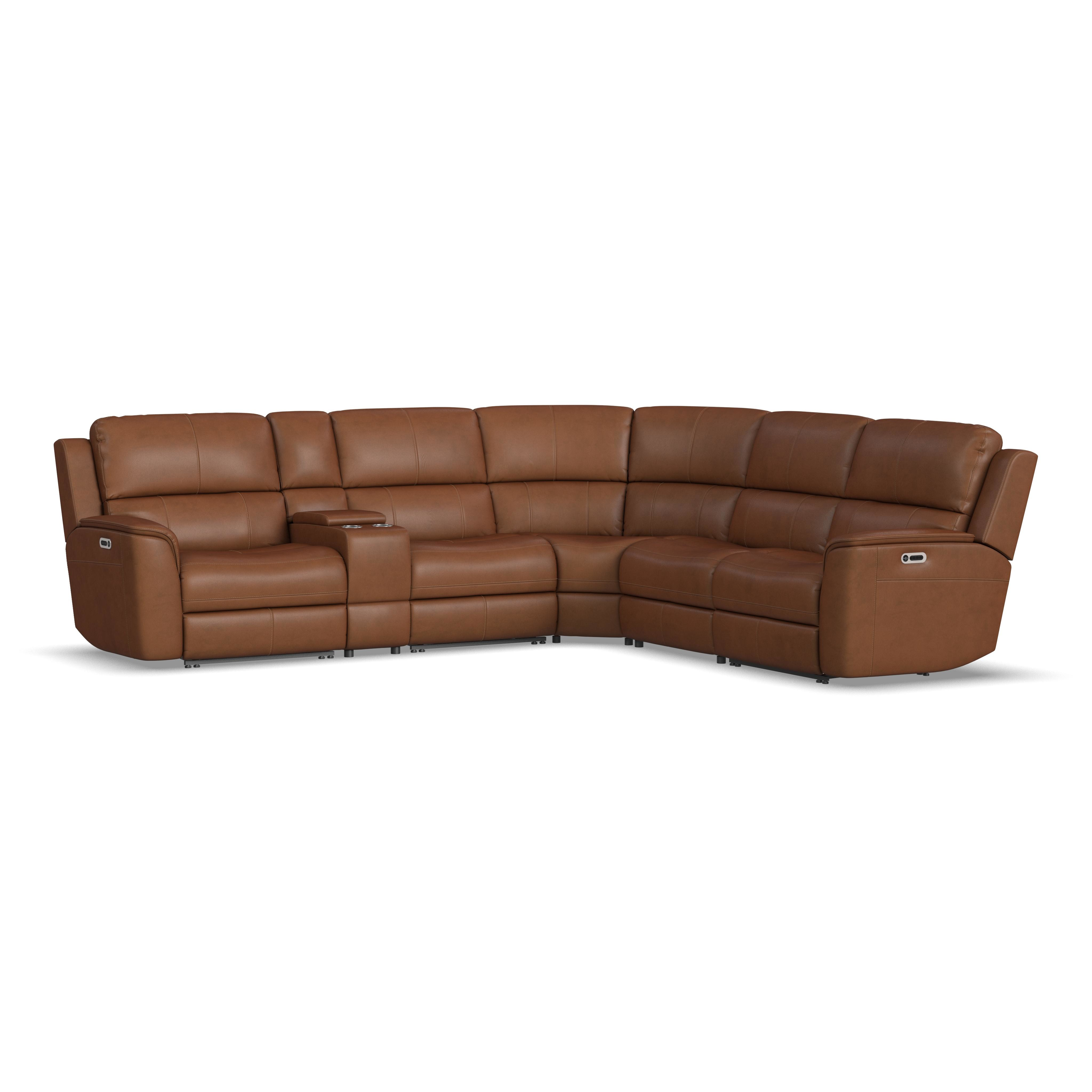 Flexsteel Henry 6-Piece Fabric Sectional | Hudson's Furniture +