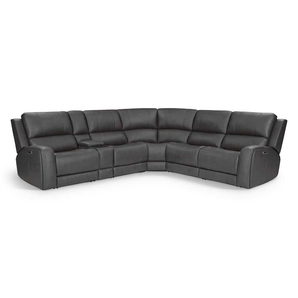 Parker House Gladiator Cobalt 6-Piece Power Sectional | Hudson's