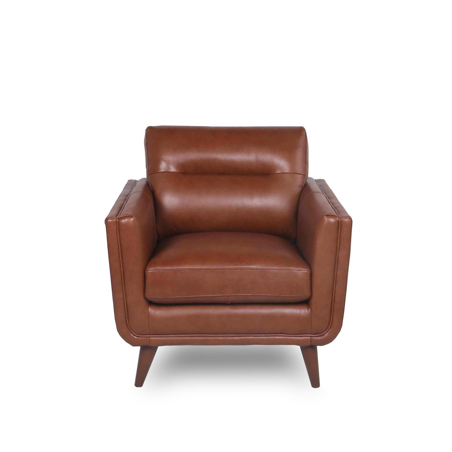 Nice Link Leather Mid-Century Chair Coach | Hudson's