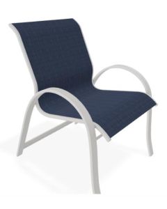 Telescope Casual Furniture Aruba High Back Stackable Outdoor Dining Armchair