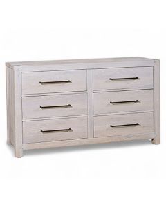 Vaughan Bassett Joinery White Oak 6-Drawer Dresser