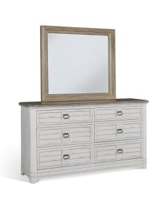 American Woodcrafters Meadowbrook Dresser Whitewash/Sand