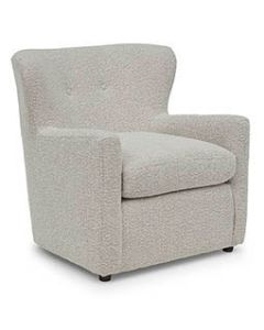Best Home Casimere Snow Fabric Swivel Glider Accent Chair