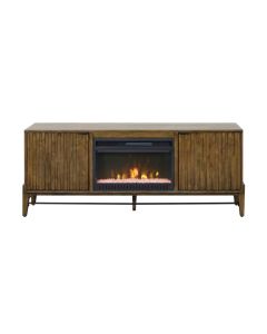 Martin Furniture Delray Golden Brown 72 Inch TV Stand with Fireplace