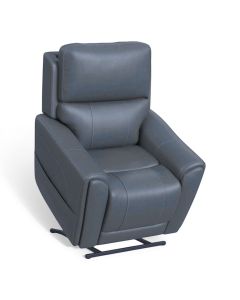 Carter Slate Fabric Power Lift Recliner with Power Headrest, Lumbar, Heat & Massage