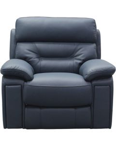 HTL Tahoe Ocean Blue Leather Power Recliner