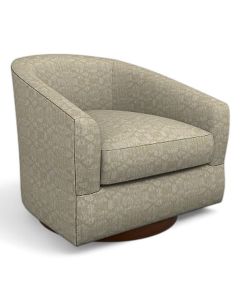 Best Chair Ennely Linen Fabric Swivel Barrel Chair