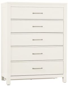 Tide & Timber White Maple 5-Drawer Chest