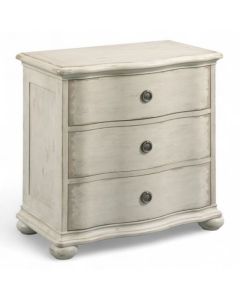 American Drew Cambric Creme Helene 3-Drawer Nightstand
