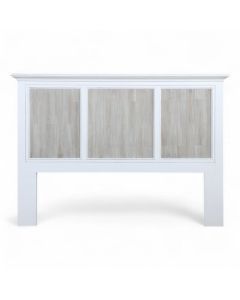 Madison Avenue Tradewinds Antique White & French Gray Queen Headboard