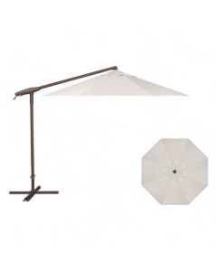 Treasure Garden Vanilla 10 Foot Cantilever Bronze Octagon Outdoor Umbrella