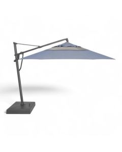 Treasure Garden Cast Ocean Beacon 13 Foot with Anthracite Cantilever Octagon Outdoor Umbrella (Base Sold Separately)