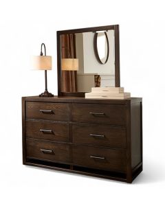 Vaughan Bassett Lodge & Loft Dark Oak 6-Drawer Dresser