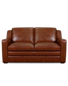 Futura Archer Leather Loveseat in Berlin Chestnut
