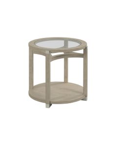 Hammary Solstice Soft Beige Round End Table