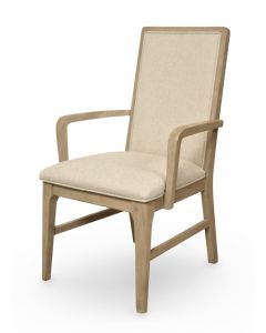 Seawinds Rio Vista Earth Clay Upholstered Dining Armchair