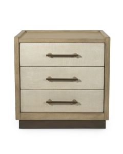 Seawinds Rio Vista Earth Clay Electrified 3-Drawer Nightstand