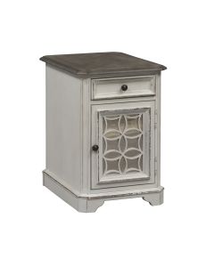 Liberty Furniture Magnolia Manor Antique White Chairside Table