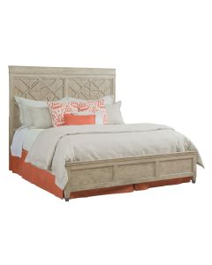 American Drew Vista Oyster Altamonte Bed White Oak King Headboard