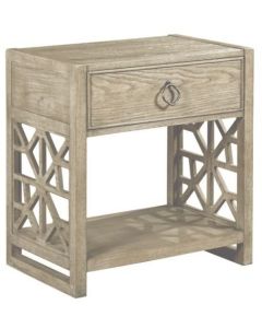 American Drew Vista Oyster Delray Open Nightstand