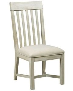 American Drew Litchfield Cottage Country Dining Table with 4 Upholstered Cushion Side Chairs