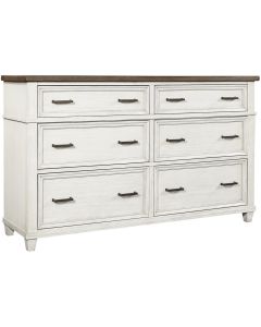 Aspenhome Caraway Aged Ivory 6-Drawer Dresser