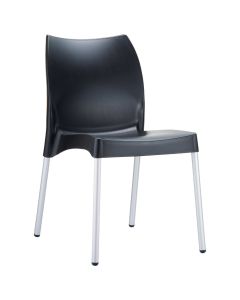 Compamia Vita Resin Outdoor Dining Chair Black