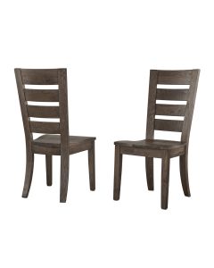 Vaughan-Bassett Dovetail Dining Aged Grey Horizontal Slat Side Dining Chair