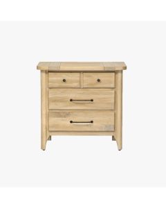 aria 3-drawer large nightstand in natural sand