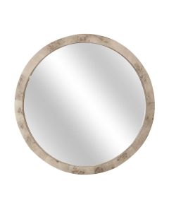 Seawinds Finn & Louise Manhattan Valley Round Mirror in Mappa Burl