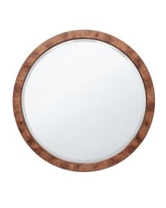 Seawinds Finn & Louise Manhattan Valley Round Mirror in Vintage Chestnut