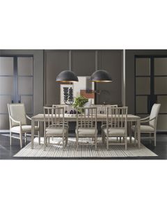 Universal Coalesce Asbury Oyster Upholstered Dining Side Chair in Rolling Fog