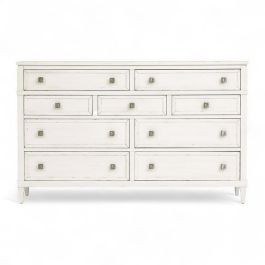 Magnussen Leila White 9-Drawer Dresser | Hudson's Furniture + Mattress