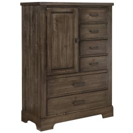 Vaughan-Bassett Cool Rustic Mink Standing Chest | Hudson's
