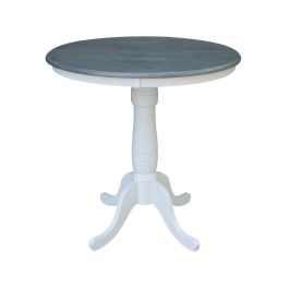 John Thomas Dining Essentials 36 Inch Round Table Top with 36 Inch ...