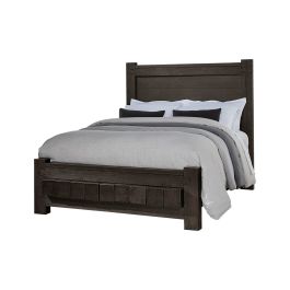 Vaughan-Bassett Dovetail Java Queen Poster Bed with 6X6 Footboard ...