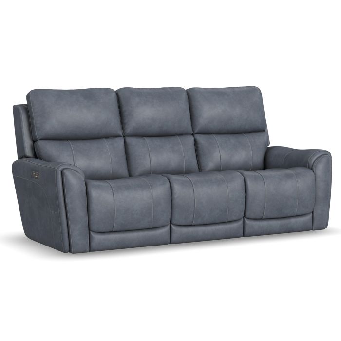 Flexsteel Carter Power Reclining Sofa with Console, Power