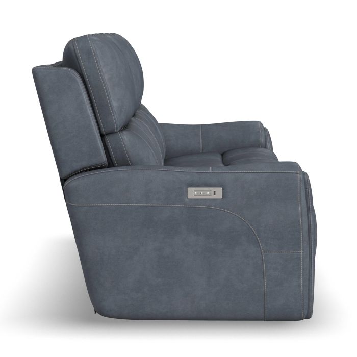 Flexsteel Carter Power Reclining Sofa with Console, Power