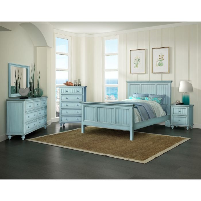 Seawinds Monaco 7-Drawer Dresser Bleu Finish | Hudson's Furniture